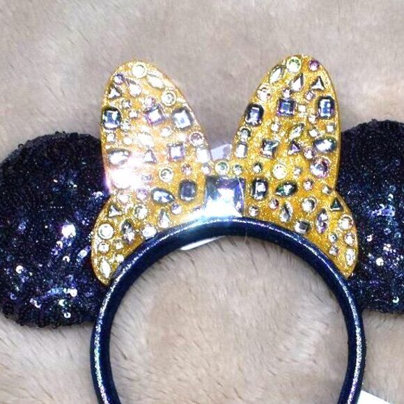 Disney Minnie Mouse Jeweled Mouse Ears 50th Anniversary Edition Head Band - Picture 7 of 8